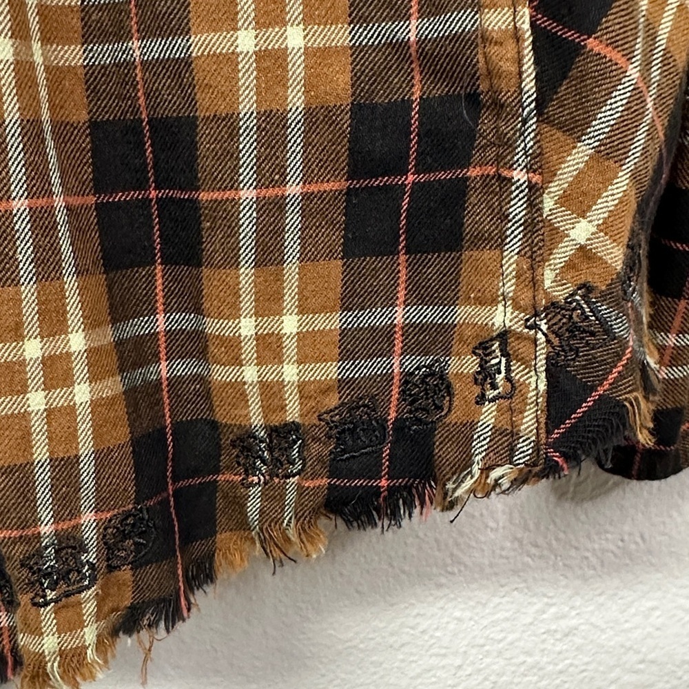 Johnny Was 3J Workshop Grammy Brand Women's Plaid Button Down Boho Shirt L - Picture 6 of 14